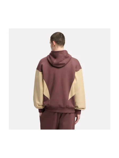 Hanorac cu glugă Reebok Sport clasic maro