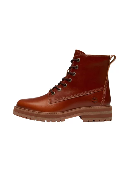 TIMBERLAND Ghete cu șireturi ruginiu maro