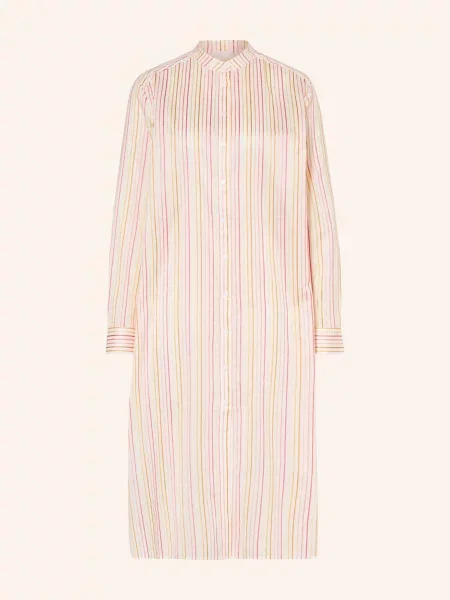 Lala Berlin Sukienka Koszulowa Dune pink biała