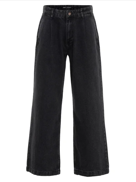 VAMOS CLO Džíny džínovina černá