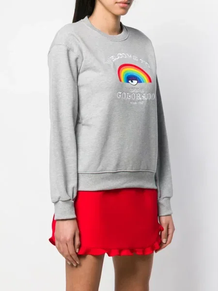 Hanorac Chiara Ferragni cu imagine gri