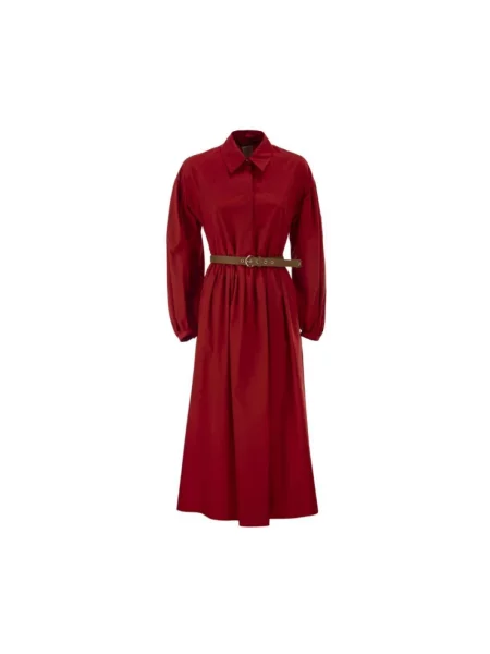Sukienka koszulowa Max Mara czerwona