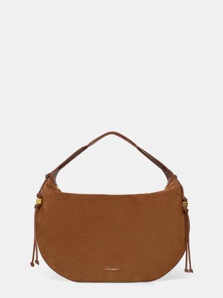 Geanta hobo Coccinelle din piele maro