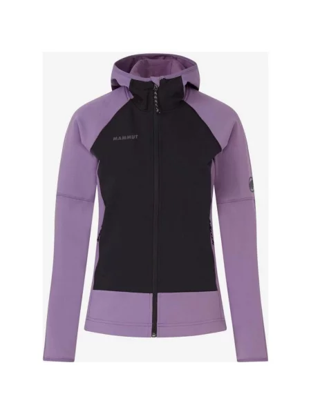 Kurtka z kapturem Mammut Massone ML lila XS czarny