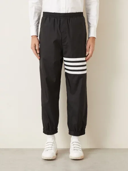 Thom Browne. Spodnie Dresowe schwarz białe