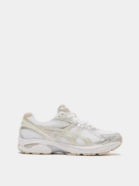 Кожаные повседневные кроссовки Asics белые