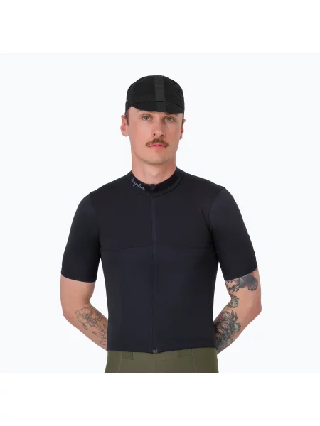 Tricou de ciclism pentru bărbați Rapha Brevet Element Jersey black/dark grey negru