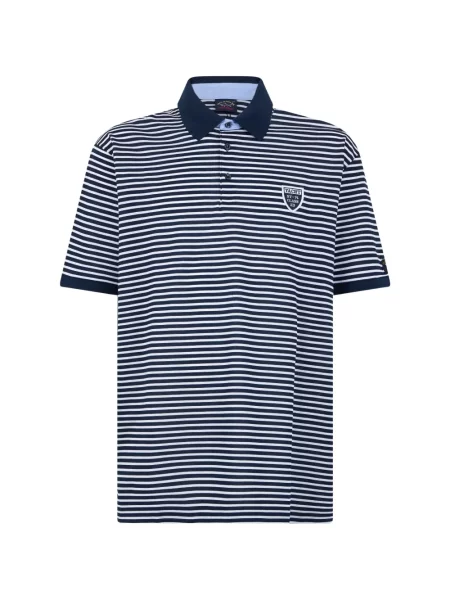 Scurt tricou polo Paul & Shark albastru