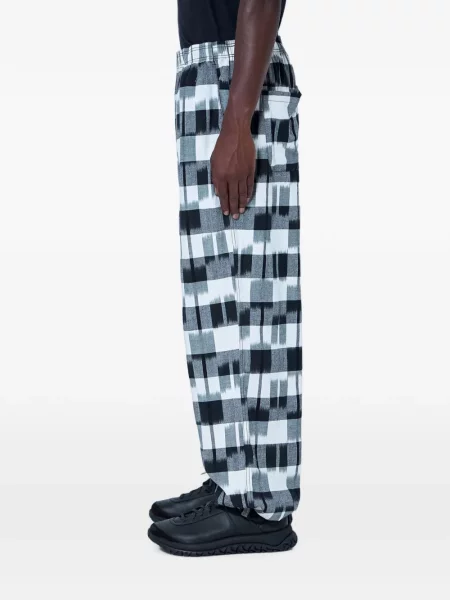 Pantaloni Nomarhythm cu imprimeu geometric gri