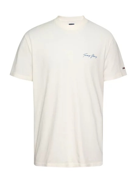 Tommy Jeans Tričko SAILING safírová / jasně oranžová / černá bílá