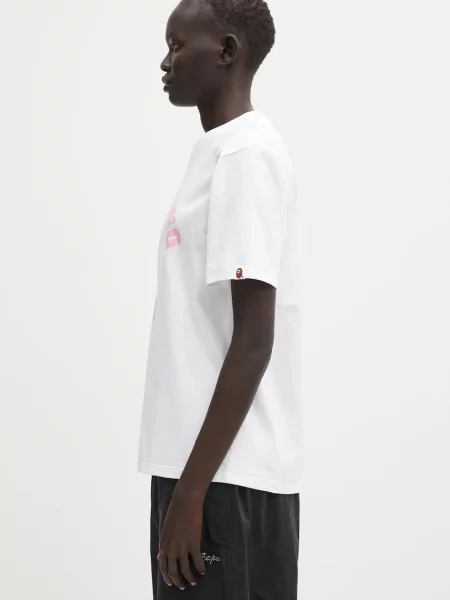 A Bathing Ape tricou din Palm Tree Camo alb