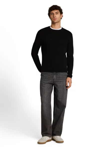 Tom Tailor Denim swetry z dzianiny Mężczyźni S czarny