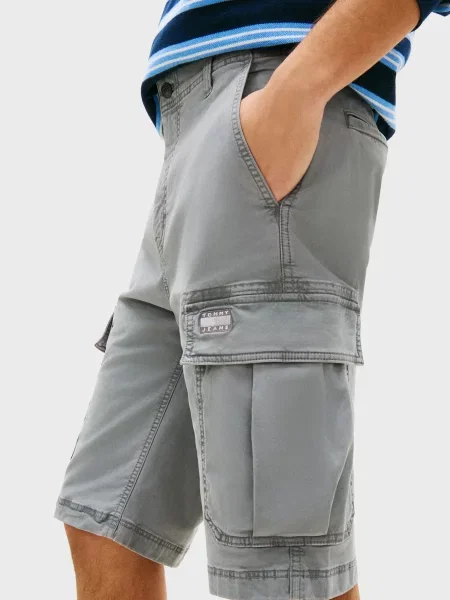 Джинсовые шорты Tommy Jeans серые