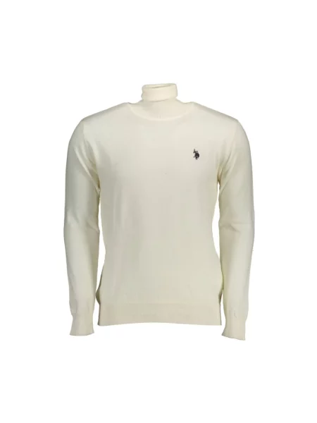 Sweter z golfem U.s Polo Assn. z kaszmiru beżowy