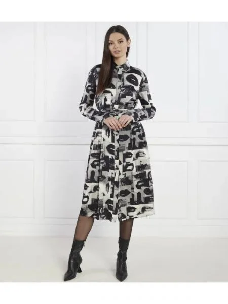 HUGO Rochie Kleoma negru