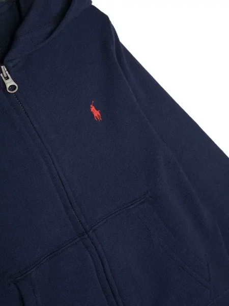 Bluza z kapturem dziecięca Polo Ralph Lauren niebieska