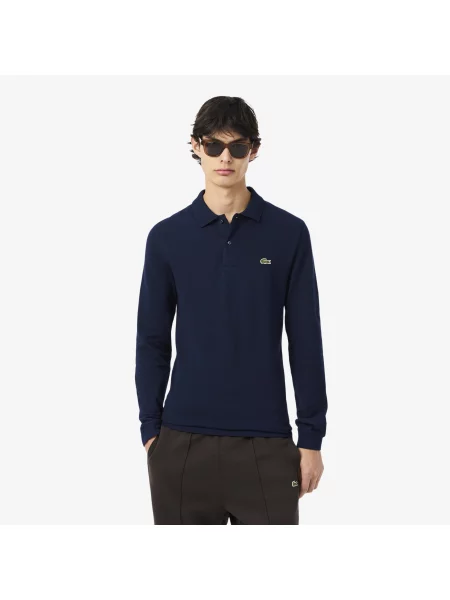 Lacoste Koszulka Polo Z Długim Rękawem Lacoste granatowa