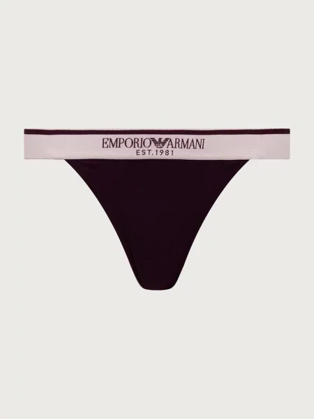 Emporio Armani Underwear tangá dámske s elastanom fialová