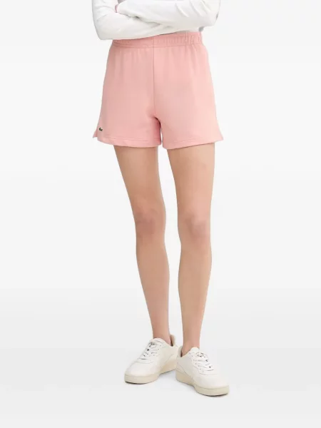Pantaloni scurți Lacoste cu autograf roz