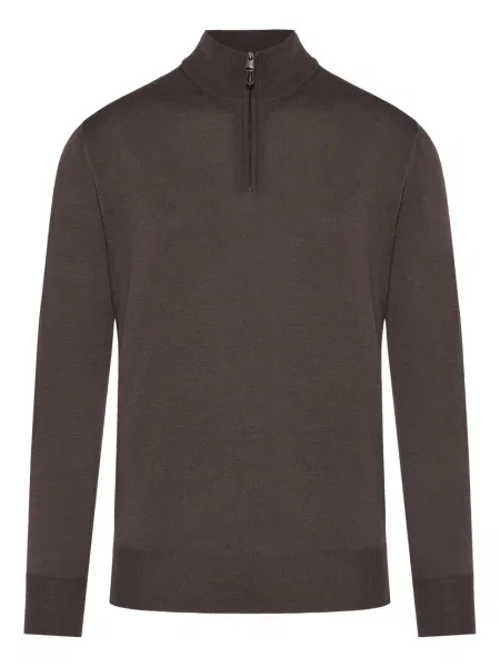 Polo Canali de lână maro