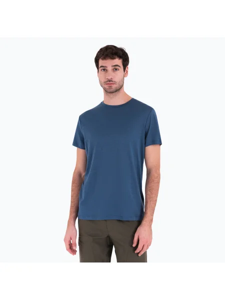 Мъжка тениска за трекинг Icebreaker Merino Tech Lite III SS dawn синьо