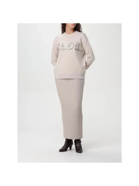 Sweter Max Mara wełniany beżowy