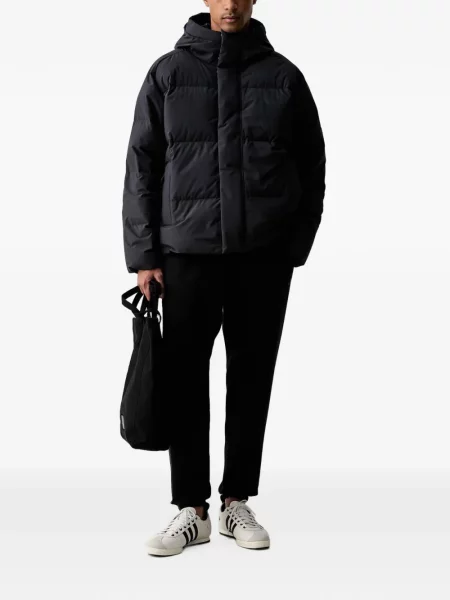 Decupat geacă Adidas cu glugă cu model piele de șarpe alb