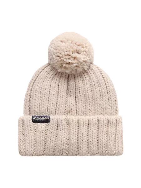 Czapka Napapijri Semiury 5 Beige Dimity Universal beżowa