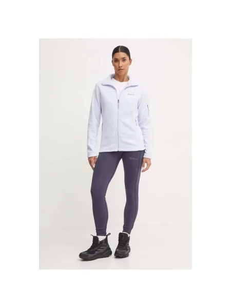 Jack Wolfskin legginsy sportowe Klintal gładkie szary
