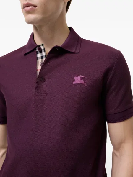 Tricou polo Burberry violet
