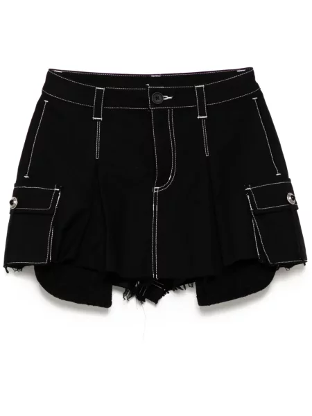 Szorty Musium Div. plisowane czarne