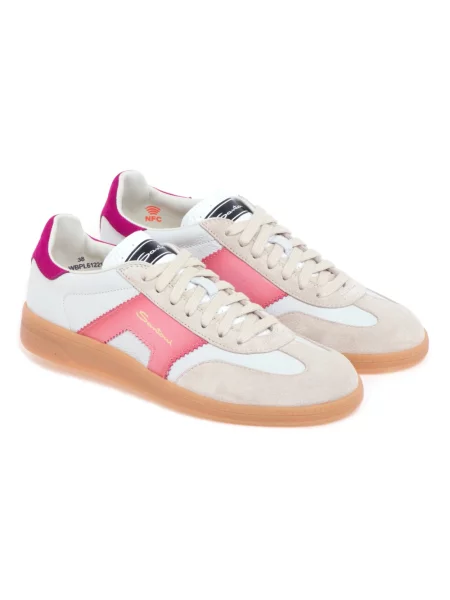 Sneakersy Santoni białe