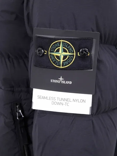 Geacă cu puf Stone Island cu strasuri negru
