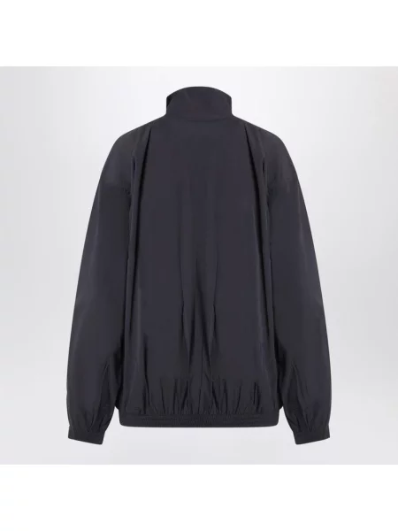 Kurtka bomber Balenciaga z kapturem czarny