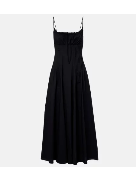 Rochie midi Staud din poplin negru