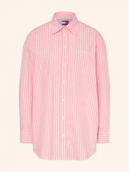 Tommy Jeans Oversized Košile / světle růžová