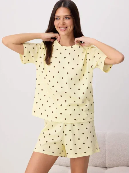 Trendyol Pantaloni scurți maro galben