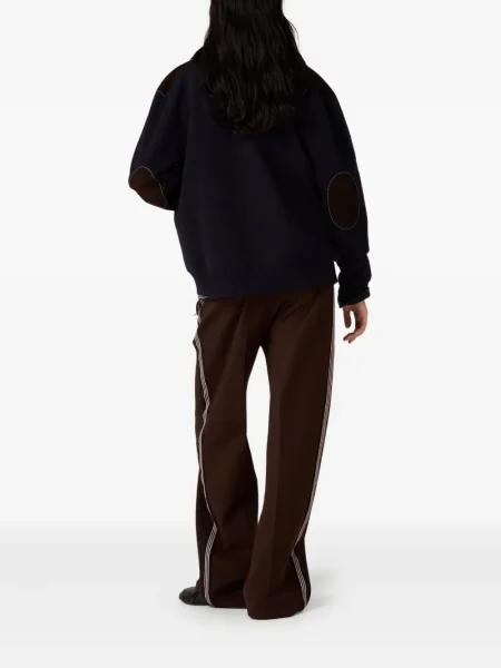 Cardigan Miu Miu din piele albastru