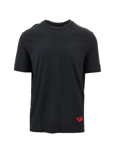 Tricou Emporio Armani cu broderie albastru