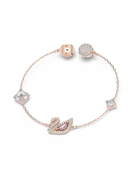 Bransoletka Swarovski różowa