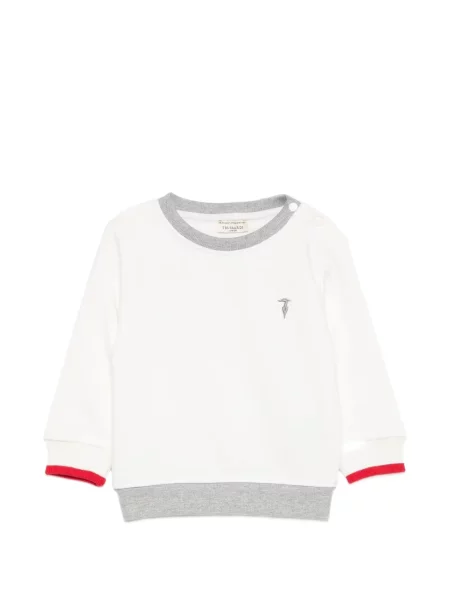 Sweter dziecięcy Trussardi biały