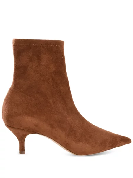 Botine Casadei din piele maro