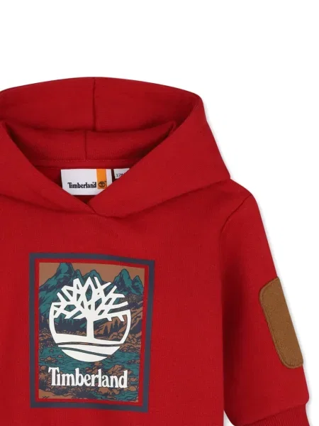 Bluza z kapturem dziecięca Timberland czerwona