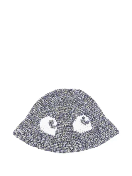 Pălărie bucket Carhartt Wip cu autograf albastru