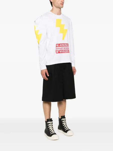 Hanorac cu glugă Walter Van Beirendonck alb