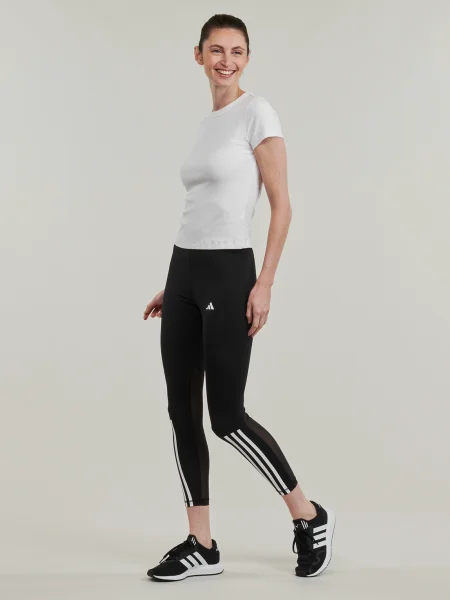 Leggings Adidas cu dungi negru
