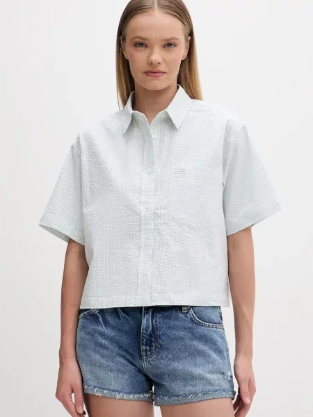 Guess Jeans koszula z zielona