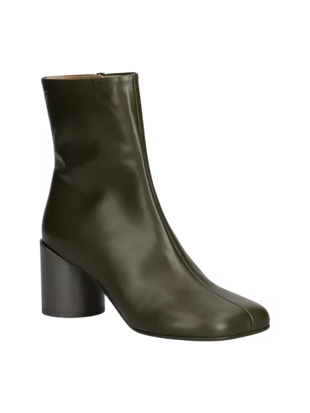 Maison Margiela botki skórzane zielone