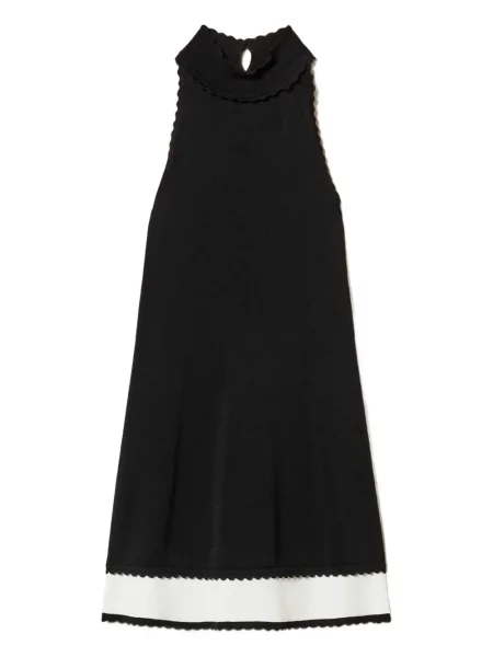 Rochie midi Twinset până la genunchi de costum negru