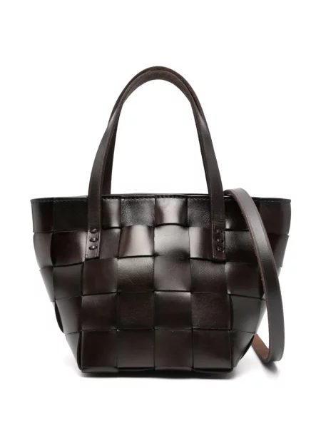 Geantă shopper Dragon Diffusion din piele maro